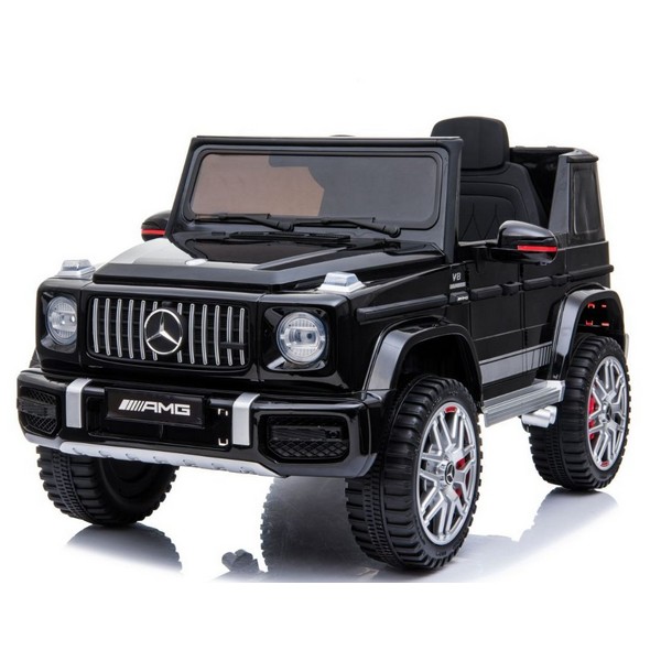 Продукт Акумулаторен джип Licensed Mercedes AMG G63, 12V с меки гуми и кожена седалка - 0 - BG Hlapeta